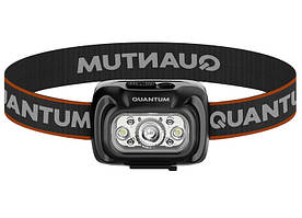 Ліхтар налобний QUANTUM FINDER (вбуд акум.2000mAh, 600lm, з/п Type-C, 7 реж., 3 кольори світла)