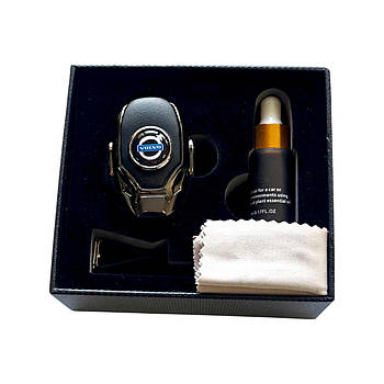 Ароматизатор в авто, автопарфюм Volvo, нікель