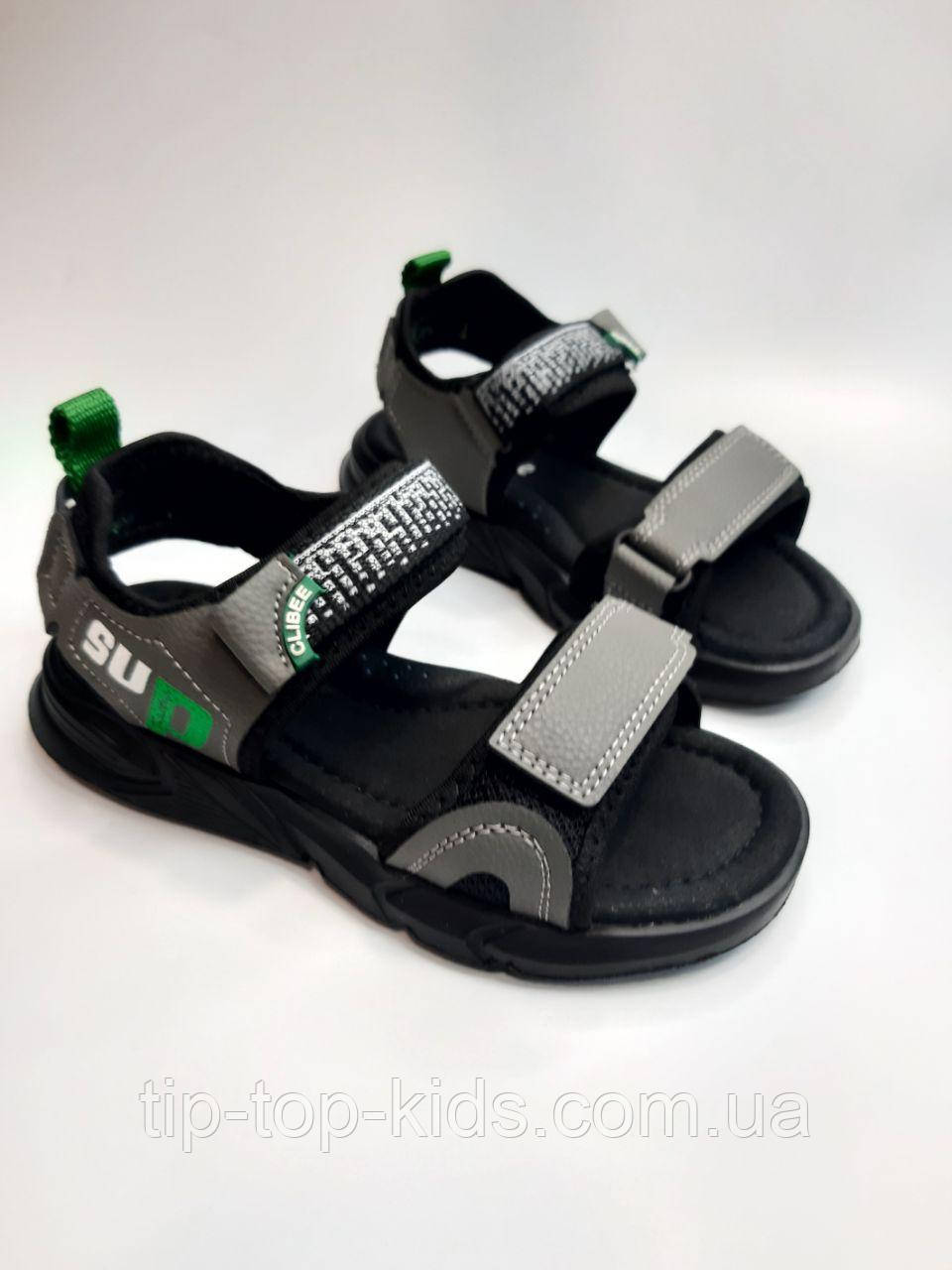 Босоніжки для хлопчика Clibee 359-3 grey сірі р.31,36, фото 1