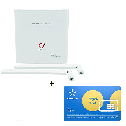 Стаціонарний Wi-Fi роутер 4G Olax AX9 Pro з АКБ 4000 mAh + тариф Київстар СуперГіг, фото 1