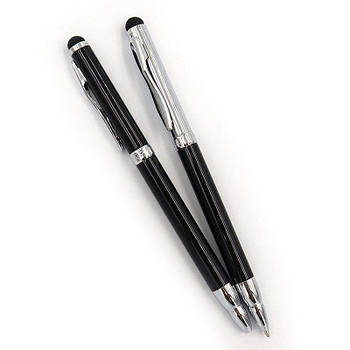 Ручка кулькова поворотна метал + стілус BP707 G-Rich