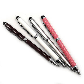 Ручка кулькова поворотна метал + стілус мікс BP707 G-Rich