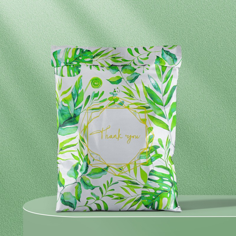 Кур'єрський пакет з принтом Тропічний ліс. Розмір 25.5*33+4 см А4
