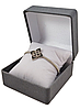 Футляр класичний для браслетів та годинників з подушкою  сірий оксамитовий ML-19