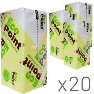 Рушники паперові V Standart білі 2-шар 160 шт. Eco Point soft pack