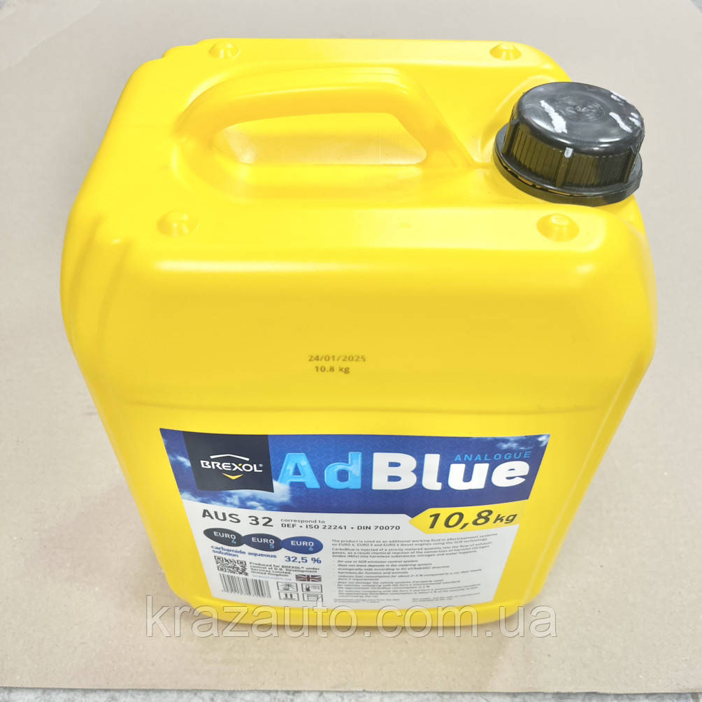 Рідина AdBlue для зниження викидів систем SCR (сечовина) 10 л BREXOL 501579 AUS 32c10