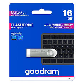 Флеш-накопичувач USB3.2 16GB Goodram UNO3, фото 4