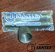 Муфта Ду 40 (1 1/2) L 35 mm сталева, приварна, чорна