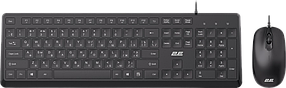 Комплект (клавіатура, миша) 2E MK405 Black (2E-MK405UBK)