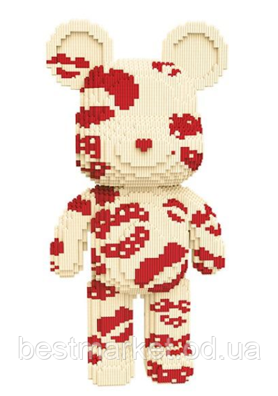 Конструктор Magic Blocks "Kisses" на 3031 деталь. Ведмедик Bearbrick 40,5 см (9307)
