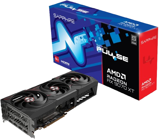 Відеокарта AMD Radeon RX 9070 XT 16GB Sapphire Pulse (11348-03)