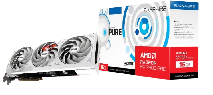 Відеокарта AMD Radeon RX 7900 GRE 16GB Sapphire Pure (11325-97-90G) Refurbished