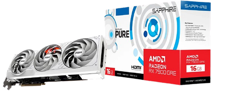 Відеокарта AMD Radeon RX 7900 GRE 16GB Sapphire Pure (11325-97-90G) Refurbished, фото 1