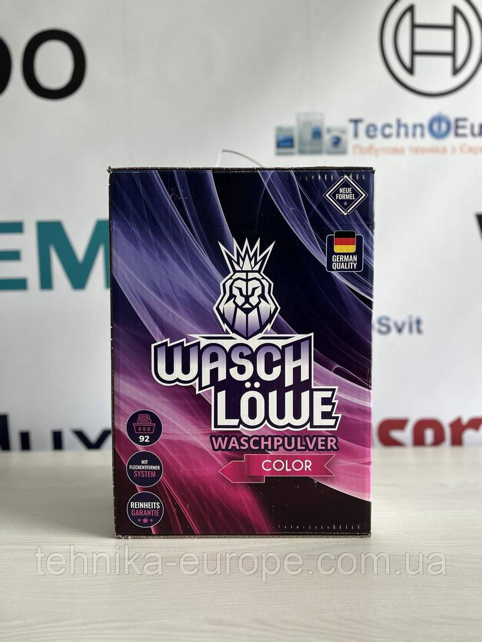 Пральний порошок 6,5 кг color пак	Wasch löwe	W3