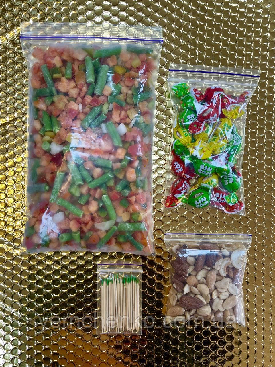 Пакети zip lock 100×200 мм, 50 мкм, прозорі поліетиленові, фото 1