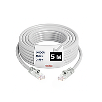 Кабель для роутера 5 м PRIME LAN, до 1000 Мбит/с