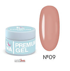 Гель для нарощбвання нігтів LUNAmoon Premium gel 15мл,№9