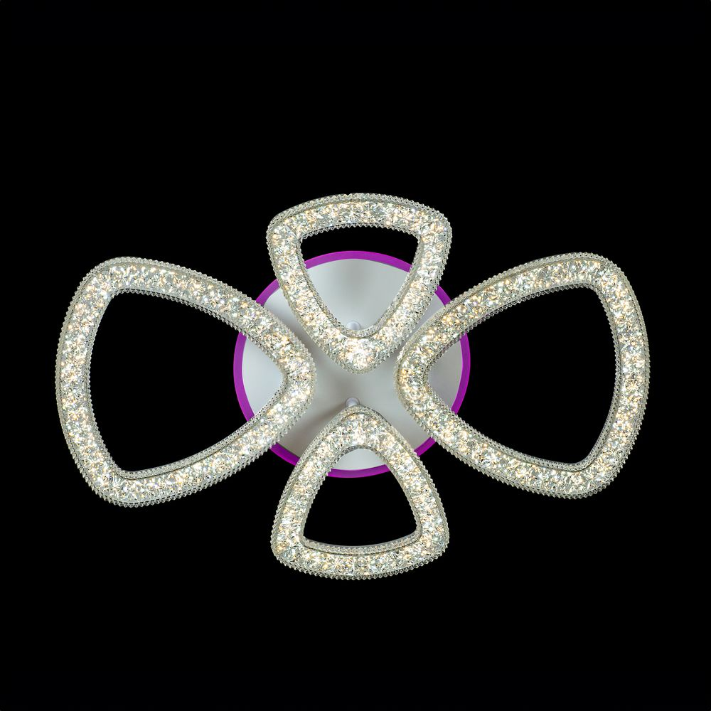 Сучасна стельова світлодіодна люстра з пультом 116W PULT DU