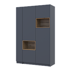 Шафа для одягу з нішею та етажеркою Дейл 2 ДСП 143,2х52х220, фото 2