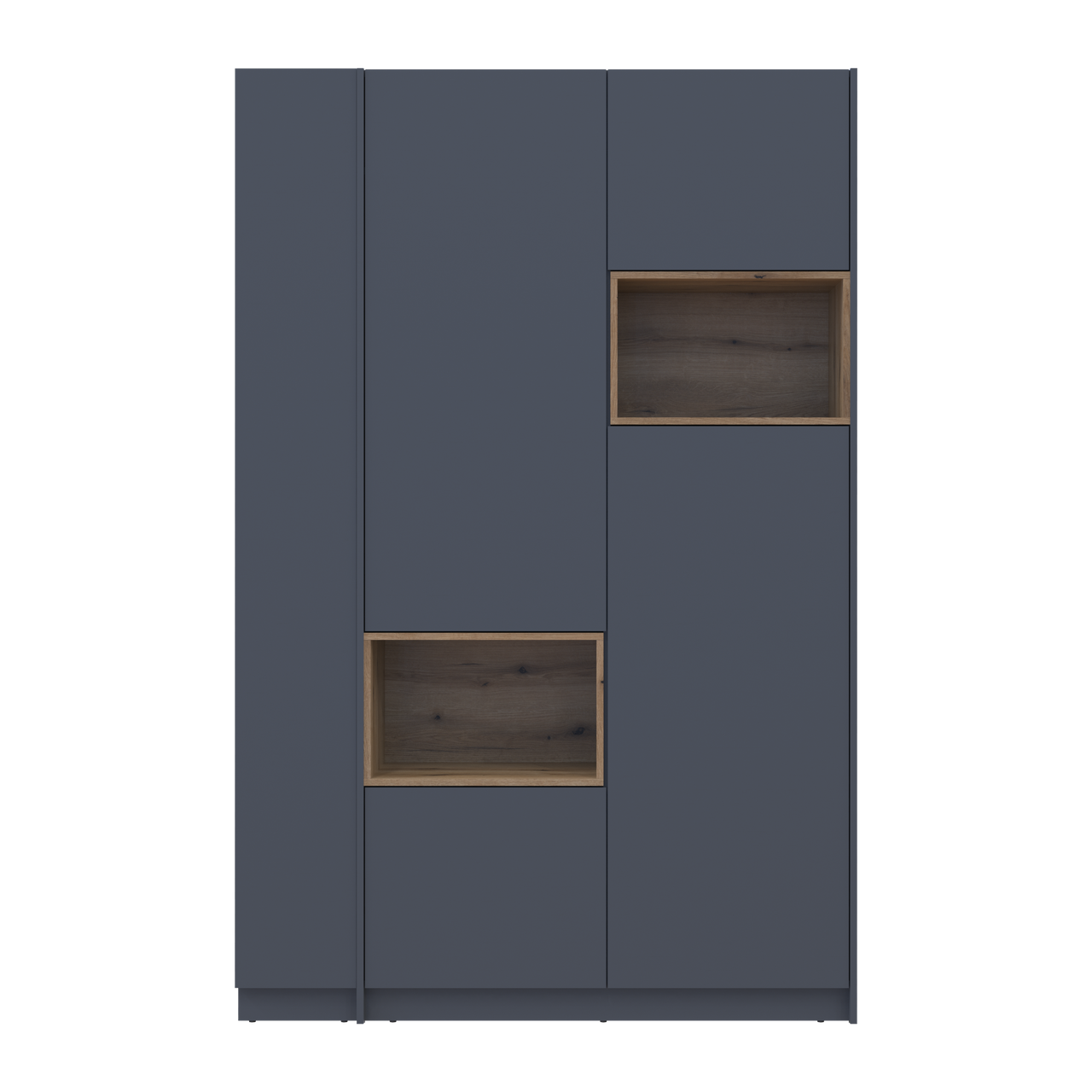 Шафа для одягу з нішею та етажеркою  Дейл 2 ДСП 143,2х52х220