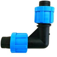 Кут для крапельної стрічки Коліно на стрічку крапельного поливу