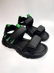 Босоніжки для хлопчика Clibee 366-4 black чорні р.34-38