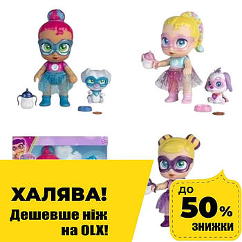Лялька Super Cute з вихованцем (лялечка 12см, аксесуари, 3 види) SC053A1 Акція до 20.04