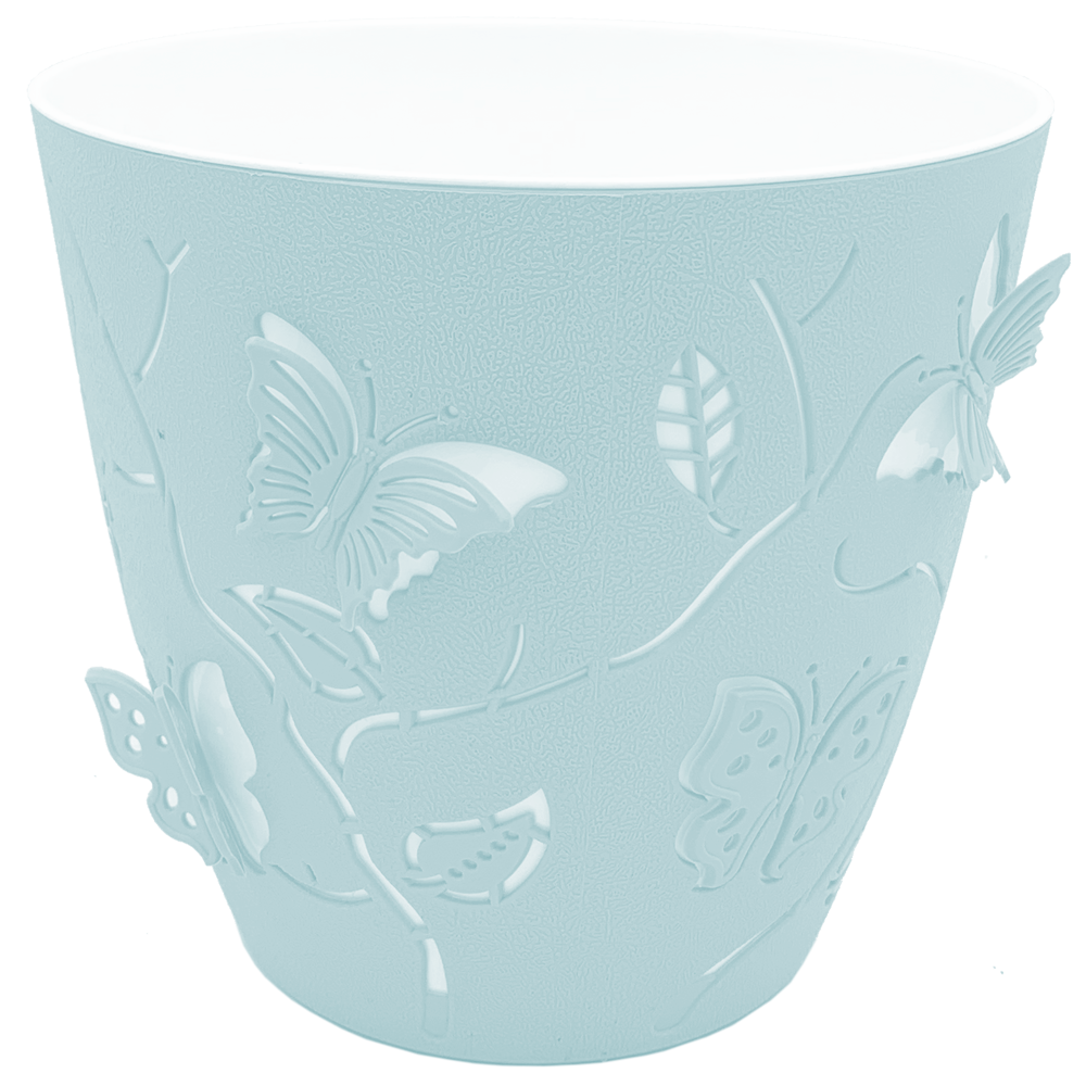 Горщик для квітів 3D 2,5 л світло-блакитний