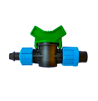 Кран із підтиском для краплинної стрічки Кран піджим стрічка