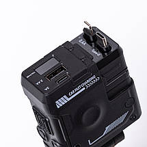 Автомобільний зарядний пристрій 4 в 1 з портами USB/Type-C та висувним кабелем чорний, фото 4