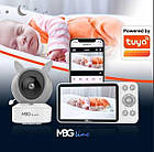Nanny Mbg Line Wireless Rotating Electronic Nanny FHD WIFI Camera TUYA LCD ZOOM, фото 6