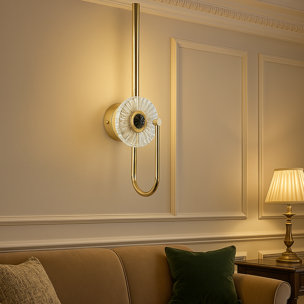 Бра настінне 52 см Diasha 3W колір Золотистий F3790, фото 1