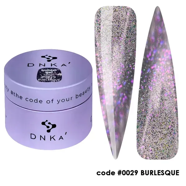 Моделюючий гель для нігтів Dnka Builder Gel #0029 Burlesque, 30 мл, фото 1