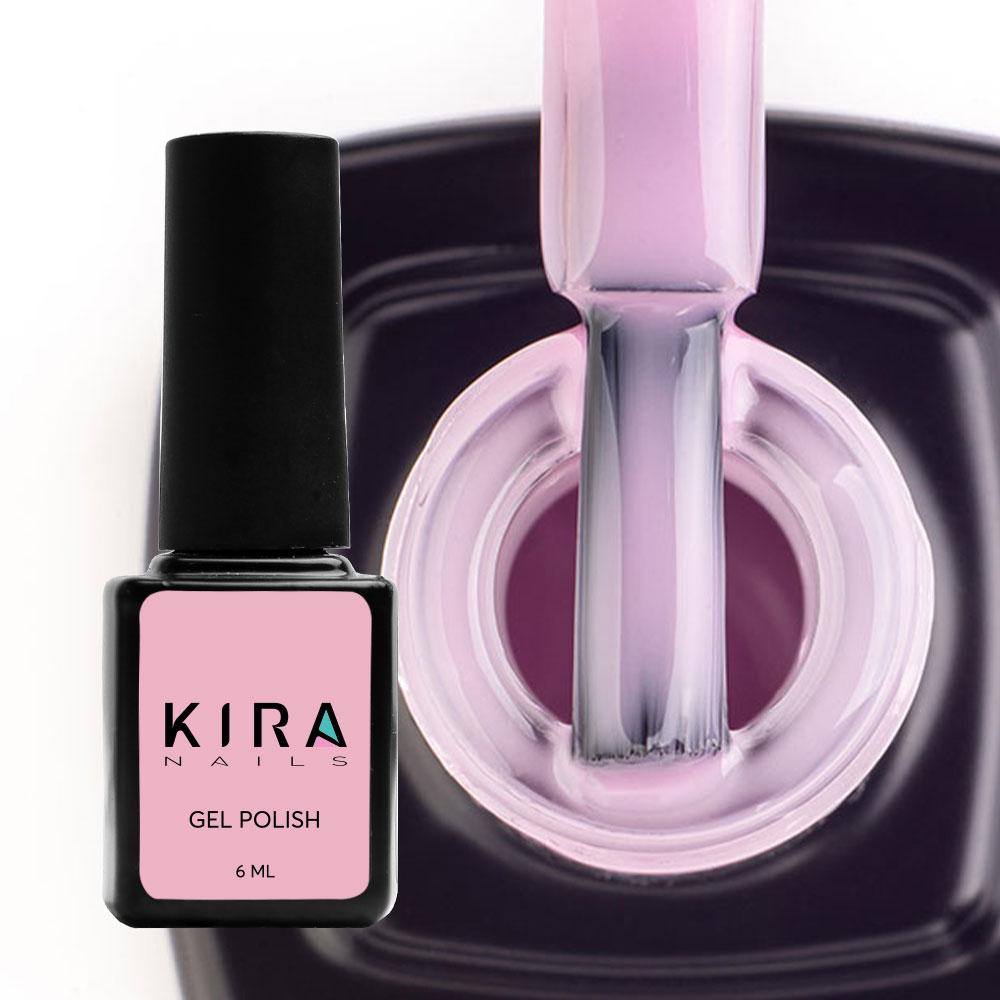 Гель-лак Kira Nails №001, 6 мл (прозорий рожевий)