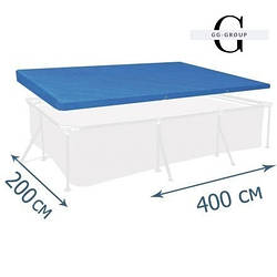 Intex Тент-чохол для каркасного басейну 28037, 400x200 см, захист від сміття та ультрафіолету