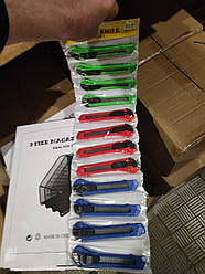 Ніж канцелярський 18 мм No8680 Cutterна стрічці mix