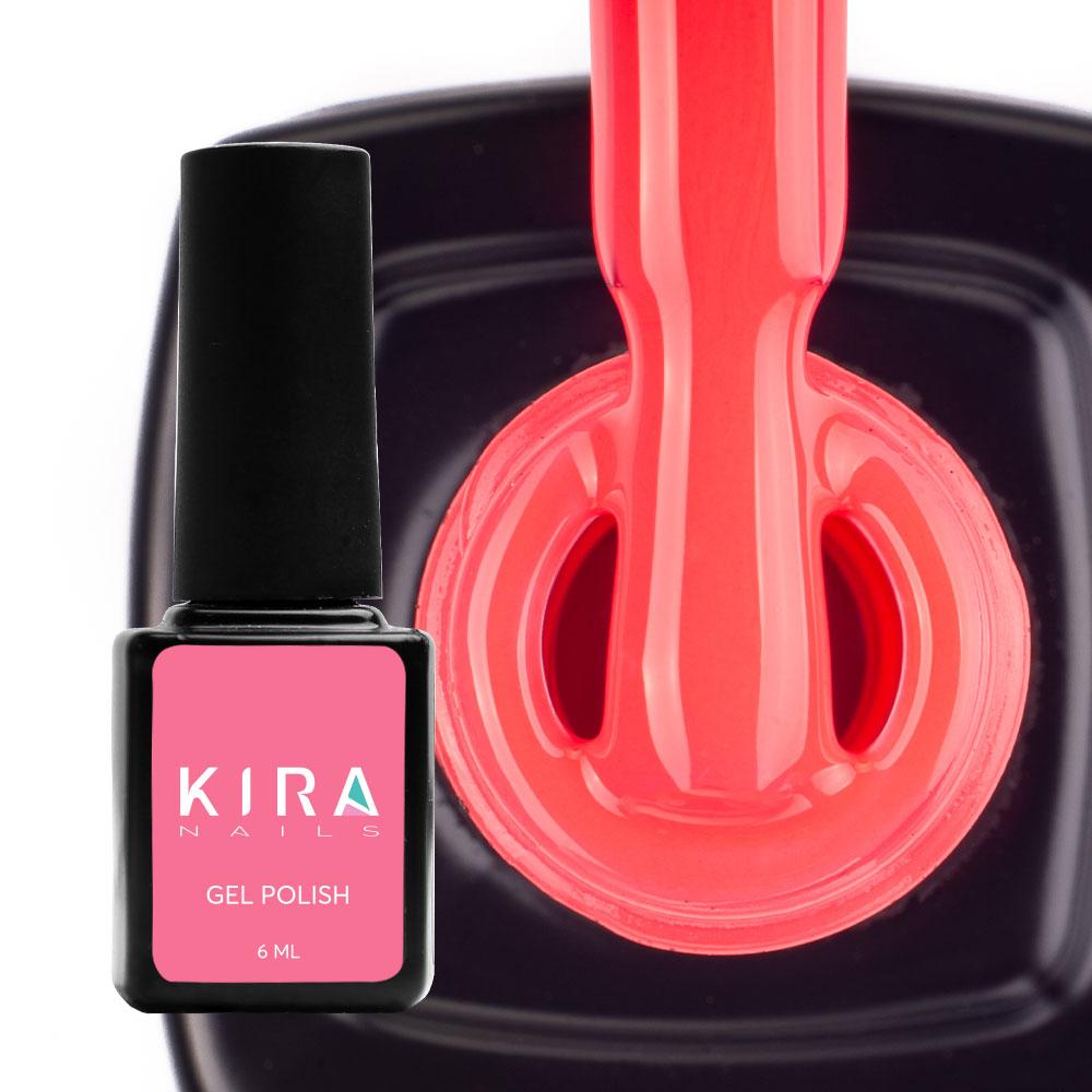 Гель-лак Kira Nails №016, 6 мл (яскраво-малиновий, неоновий)