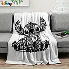 Плюшевий плед ковдра покривало Ліло та Стіч Lilo & Stitch 150х200 см, фото 2