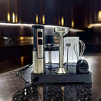 Потужний блендер Rainberg 1200Вт  Погружний блендер 6в1 Кухонний блендер Блендер з чашою К2