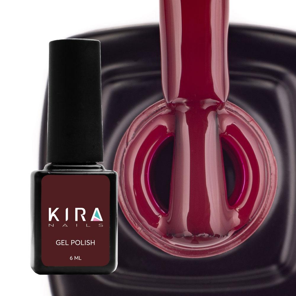 Гель-лак Kira Nails №034, 6 мл (темний червоний)