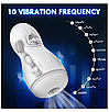 Автоматичний чоловічий мастурбатор BIRDSEXY з 12 режимами вібрацій та звуковим супроводом, фото 4