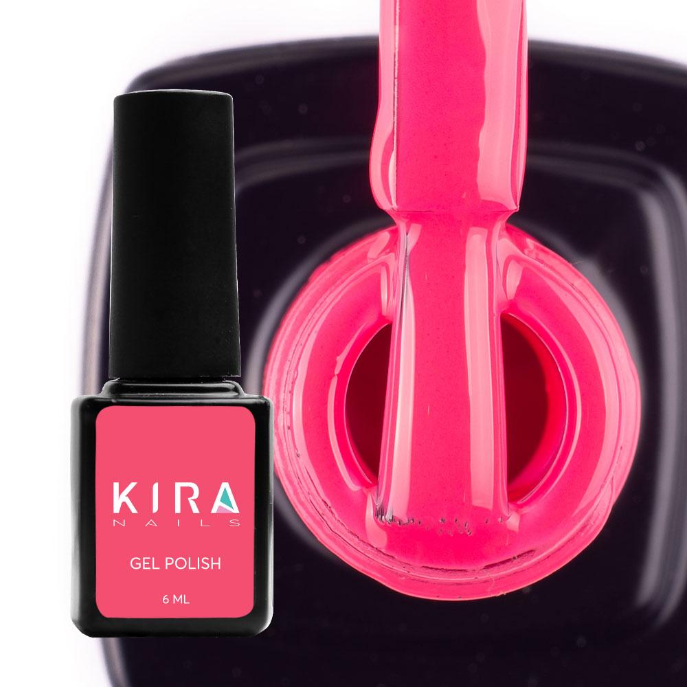 Гель-лак Kira Nails №051, 6 мл (яскравий рожево-кораловий)