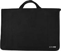 Портфель пластиковый А4 на молнии с 2 отделениями, черный, ТМ Economix