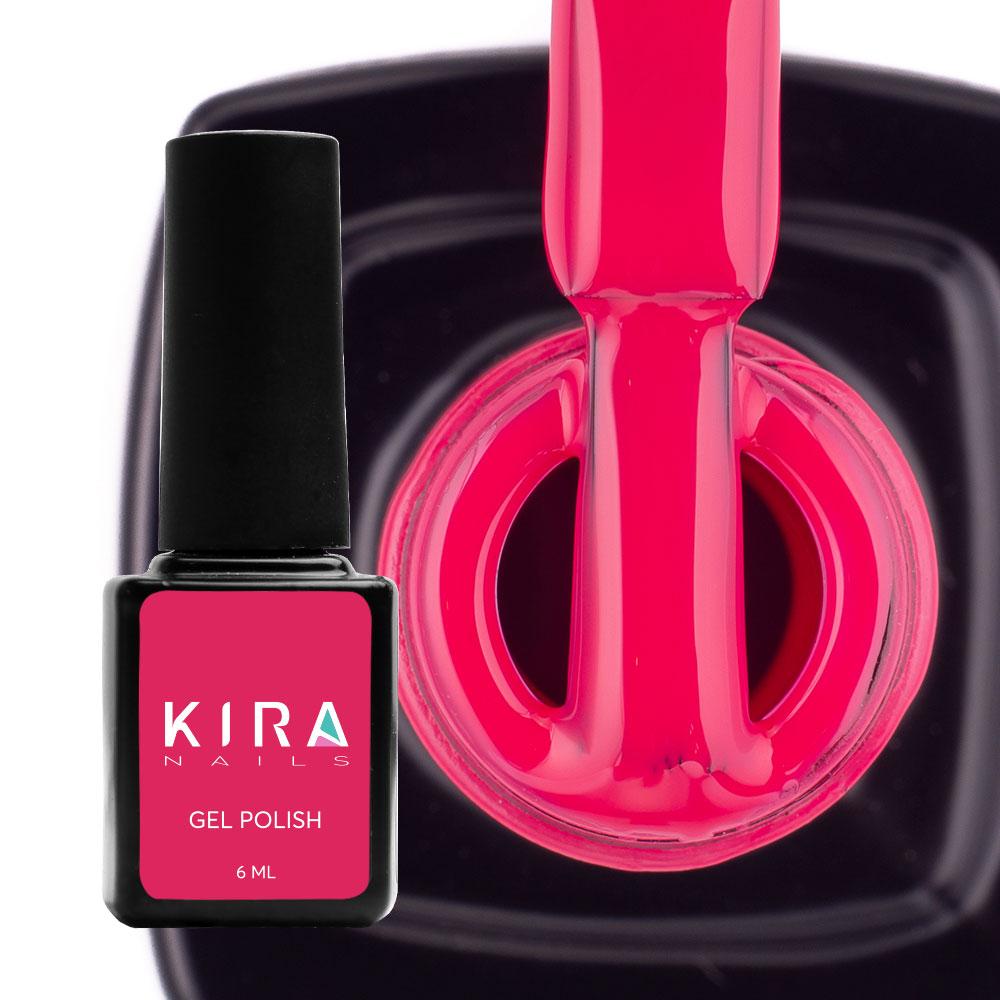 Гель-лак Kira Nails №052, 6 мл (світлий малиново-червоний)