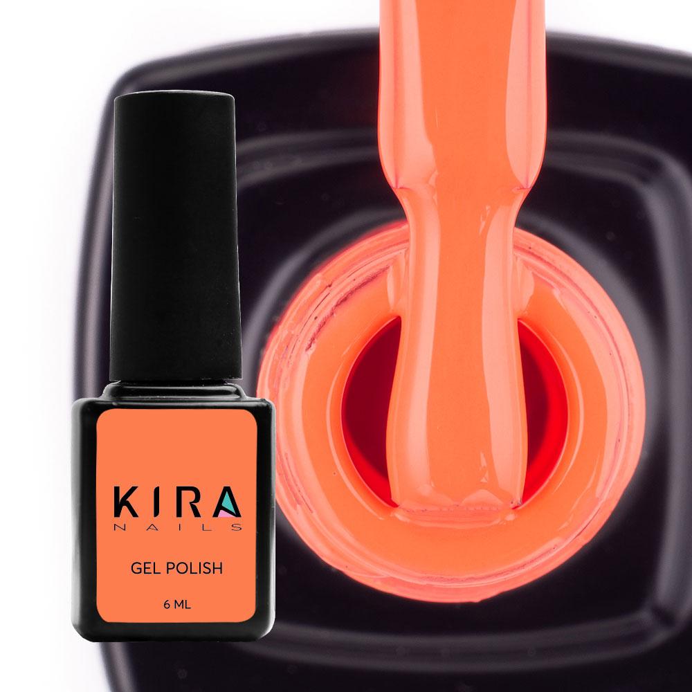 Гель-лак Kira Nails №072, 6 мл (оранжевий, неоновий)