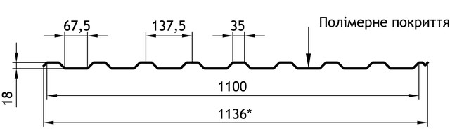 Профнастил ТПК ТП-20Д Профнастил ТПК ТП-20Д