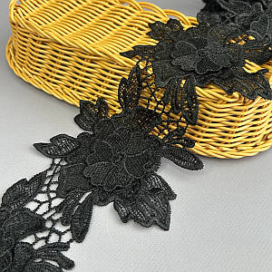 Мереживо макраме Sindtex 11 см - чорний