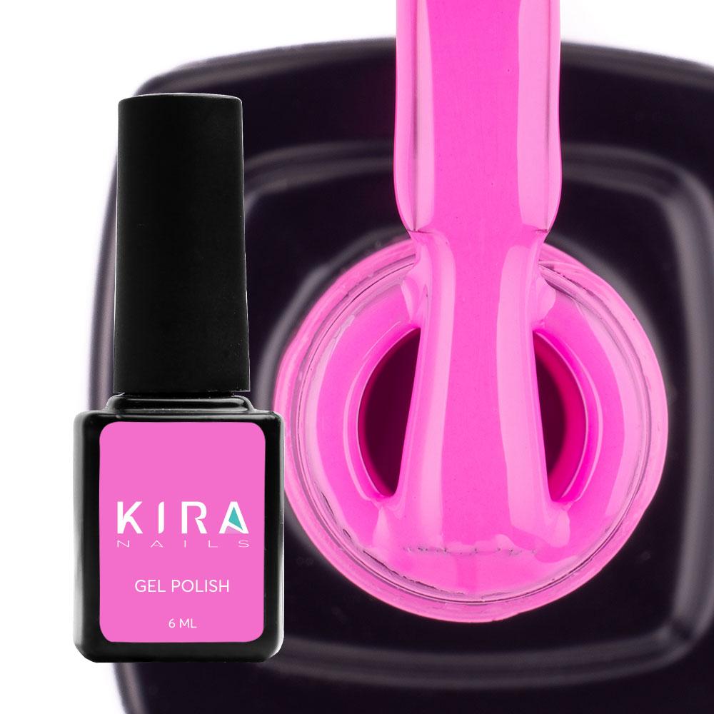 Гель-лак Kira Nails №100, 6 мл (приглушена рожева фуксія)