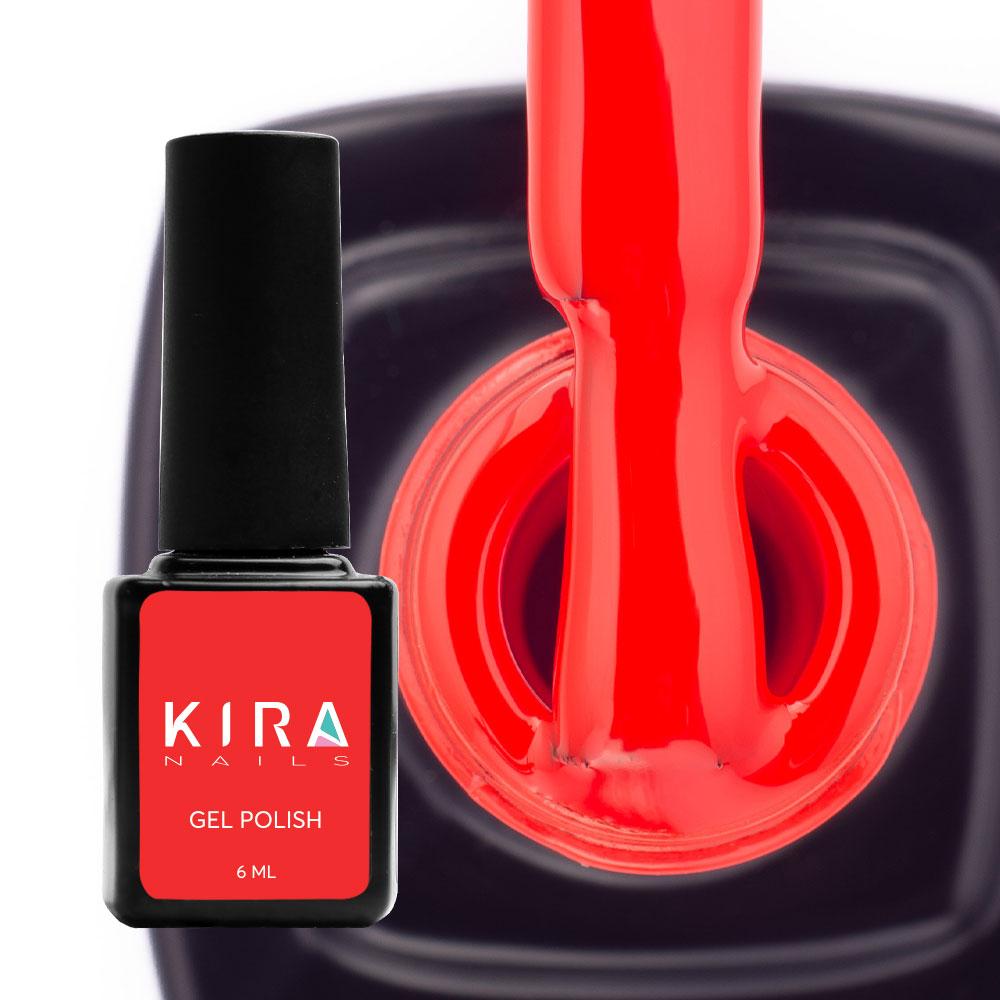 Гель-лак Kira Nails №144, 6 мл (насичений червоний)