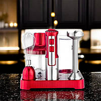 Потужний блендер Rainberg 1200Вт Занурювальний блендер Rainberg 6в1 Багатофункціональний блендер з підставкою К2